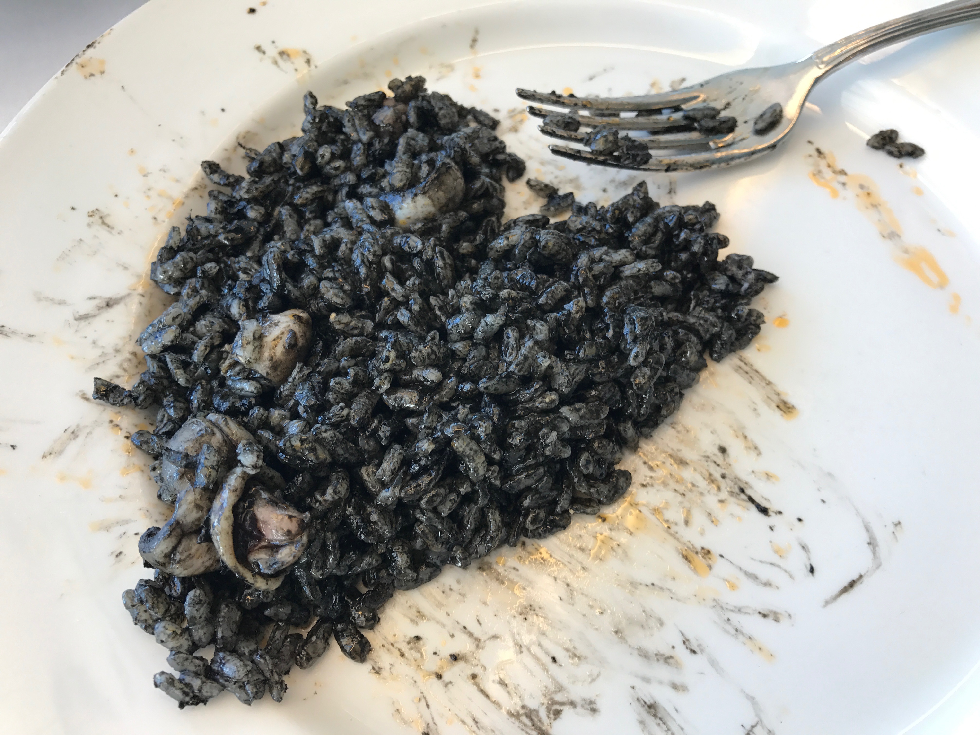 love squid ink paella black rice