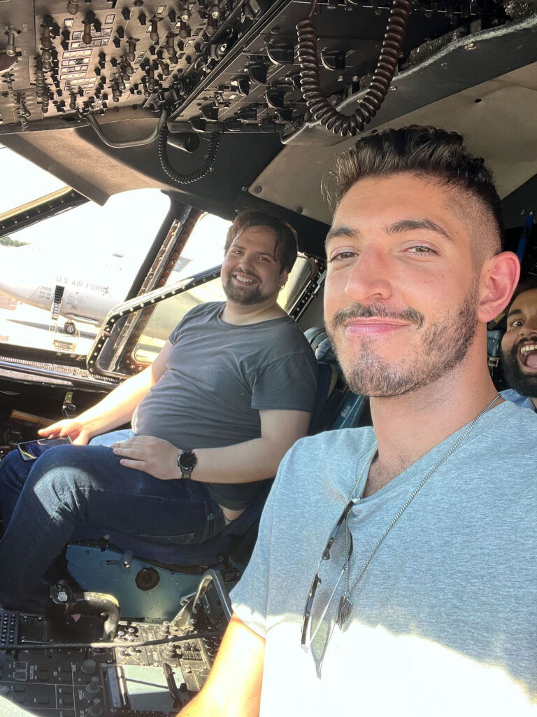 Flying a C-5M with my friends David and Kamyar