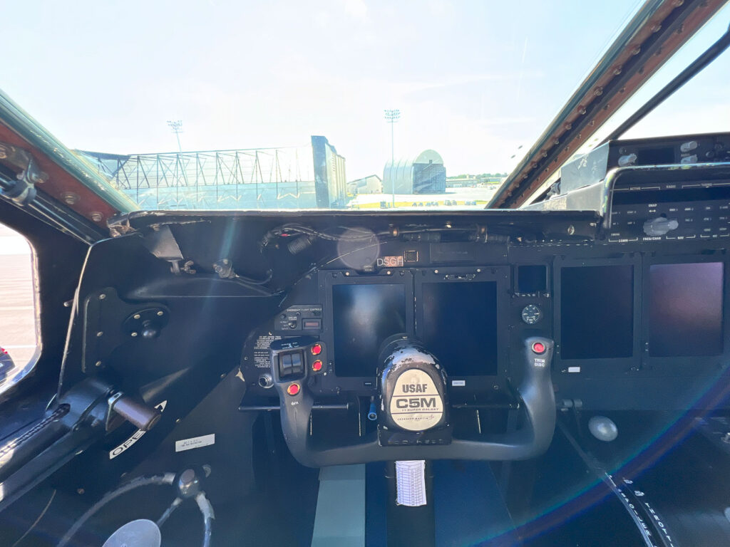 The cockpit controls
