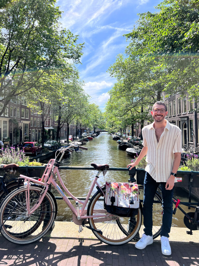 Rocky at Amsterdam's canals
