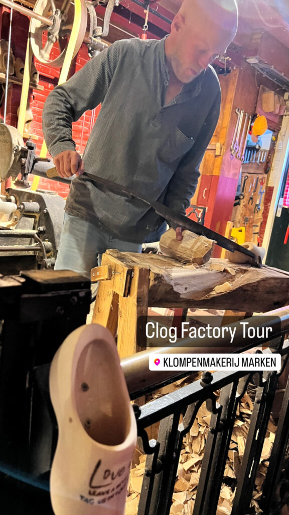 Clog Factory Tour at the Shoe Factory